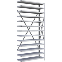 Metalware RK244 Boltless Shelving Unit, 13-Shelves, 36" x 24" x 76", Light Grey-Adjustable shelving system that provides high strength, yet economical storage capacity for your needs