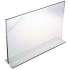 Eddie's Bottom Loading Sign Holder - 7" H x 11" W - Clear Acrylic - 6 Pack-Acrylic Sign Holder