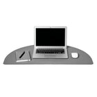Poppin Portable Desk Pad - Dark Gray-Features an antimicrobial coating that can kill 99% of bacteria within 24 hours