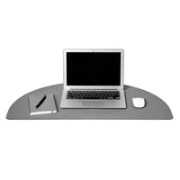 Poppin Portable Desk Pad - Dark Gray-Features an antimicrobial coating that can kill 99% of bacteria within 24 hours