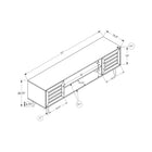 Monarch Specialties 2717 Tv Stand - 72"L/Brown Wood-Look With 2 Doors-Assembly required: Illustrated instructions and all hardware are provided for convenience (additional tools may be needed)