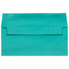 JAM Paper #10 Business Coloured Envelopes - 4.125" x 9.5" - Sea Blue Recycled - 50 Pack-Size: #10 (4.13 x 9.5 inches)