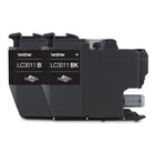Brother LC30112PKS Black Ink Cartridge, 2 Pack-Brother Genuine LC3011BKS 2-Pack Standard-yield Black Ink Cartridge.
