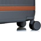 Champs Vintage Air 3-Piece Hardside Luggage Set - Grey-Telescopic Handle