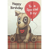 Rosedale 5-1/2" x 8" Happy Birthday to a Special Boy Greeting Cards And Envelopes, 6 Pack (19772)-Printed on premium uncoated card stock