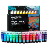 Mont Marte Signature Acrylic Paint Set - 36ml - 36 Assorted Colours-36 x 36ml acrylic paint set
