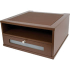 Victor Wood Monitor Riser, Mocha Brown (B1175)-Raises monitor to eye level to reduce neck and back strain