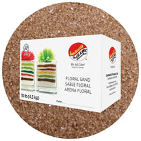 Sandtastik Floral Coloured Sand, 10 lb (4.5 kg) Box, Beige-Coarse grain with natural sparkle throughout