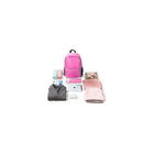 PACK N FOLD 50708 Foldable Lightweight Water-Resistant Backpack, Hotpink-2 side pockets