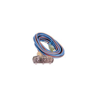 SCN Industrial Arctic Blue All-Weather Tpe-Rubber Lighted End Extension Cords With Primelight, 12/3 Awg, 15 A, 3 Outlet(S), 50'-Amps 15 A