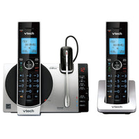 VTech (DS6771-3) 2-Handset Connect to Cell Answering System with Cordless Headset-DECT 6.0 Digital Technology