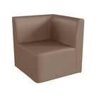 Flash Furniture Bright Beginnings Commercial Grade Modular Classroom Soft Seating, 1-Seater Corner Chair - Neutral Vinyl-Wipes Clean with a Damp Cloth