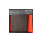 Champs Leather RFID Slim Wallet - Khaki-RFID theft protection featuring a thin lining designed to help prevent electronic  theft 