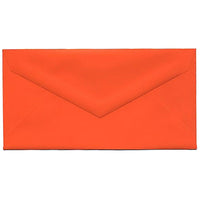 JAM Paper Monarch Envelopes, 3.88 x 7.5, Brite Hue Orange, 100 Pack (34097575g)-Orange
