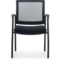 Staples Dedham Black Mesh And Fabric Guest Chair-Guest Chair