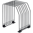 Staples Wire Desk File Sorter - 7-Slot - Black-Sturdy wire file sorter holds letter and legal size folders
