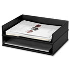 Victor Letter Desk Tray, Black-Side-loading, letter-size desk tray is large enough for papers, folders and notebooks