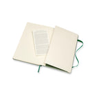 Moleskine Ruled Hard Cover Classic Notebook - Large - Myrtle Green - 5" x 8.25"-Enclosed Bound Notebook