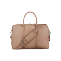 Bugatti PURE Vegan Leather Briefcase for 15.6" Laptop - Taupe-Taupe, Vegan Leather