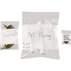 KL Rubber 4-Mil Reclosable Polyethylene Bag with White ID Block & Hang Hole, 5" x 8”, 1000 Pack-MIL Thickness: 4-Mil
