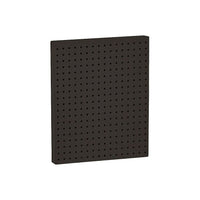 Azar Displays 20" x 16" Pegboard 1-Sided Wall Panel, Solid Black, 2 Pack-For use with flat surface