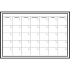 WallPops Large Monthly Dry Erase Calendar - 36" x 24"-Large Monthly Calendar - White