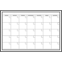 WallPops Large Monthly Dry Erase Calendar - 36" x 24"-Large Monthly Calendar - White