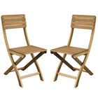 Cathay Importers Acacia Wood Foldable Chair, 15"W x 22"D x 34"H, 2 Pack-Oiled solid acacia wood Perfect for dining indoors and outdoors