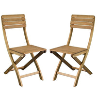 Cathay Importers Acacia Wood Foldable Chair, 15"W x 22"D x 34"H, 2 Pack-Oiled solid acacia wood Perfect for dining indoors and outdoors