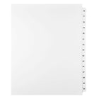Mark Maker Legal Exhibit Index Tab Set of White Single Tabs, 1/15th Cut, Letter Size, No Holes, Number 76 - 90-White Single Tabs, 1/15th Cut