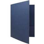 JAM Paper Two Pocket Presentation Folders, Navy Blue Linen, 100 Pack (26982B)-Finish: linen