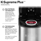 Keurig K-Supreme Plus Single Serve K-Cup Pod Coffee Maker - With Stainless Steel And MultiStream Technology - Silver-Customize your cup: Brew a stronger cup, or brew hot over ice for refreshing iced coffee. Choose from 3 strength and 3 temperature settings
