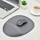 DAC MP-113 "Contoured" Super-Gel Mouse Pad / Wrist Rest - 8-3/4" x 10-3/4" x 3/4" - Grey-Improves tracking movements and creates consistent gliding