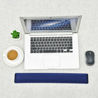 DAC MP-128 Super-Gel Straight Edge Keyboard Wrist Rest, 18-1/8 x 2-1/4 x 1", Blue-Super-Gel cushion provides comfortable and springy support