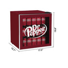 Dr. Pepper 1.8 cu ft Compact Refrigerator - Maroon-Adjustable thermostat