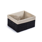 Truu Design Paper Woven Storage Baskets with Liner, Set of 3, 12.5 x 11 x 6.5 inches, Brown-Easy Storage: each basket nests within another for space-saving storage solution when not in use