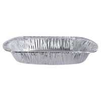 Luciano Rectangular Aluminum Foil Roast Pan, 17 x 12.75 inches, Silver, 50 Pieces-Dimensions: 17.5"L x 3"H x 12.75"W in dimensions
