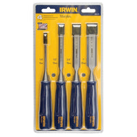 Irwin Marples Blue Chip Woodworking Chisels - 2 Pack-SETS - 4-Pc Set