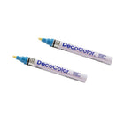 Marvy Uchida Broad-Point Opaque Paint Markers - Light Blue - 2 Pack-Marker Tip: Broad Point