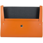 JAM Paper Italian Leather Portfolio With Snap Closure, 10.5 x 13 x 0.75, Orange, 12 Pack (2233320841B)-Material: Italian leather