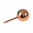 JAM Paper Colorful Push Pins - Round Head Map Thumb Tacks - Rose Gold - 100 Pack-Used to pin important papers or pictures to Bulletin Boards, Cork Boards, Calendars, and Walls