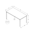 Monarch Specialties 3795 Coffee Table - 40"L/White/Silver Metal-Monarch Specialties is a leader in furniture and home decor, developing products that offer outstanding value and style for over 50 years; your purchase will be well packaged for protection and to facilitate timely delivery.