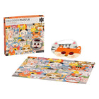 Petit Collage Animal Festival Decoder Puzzle - 100 Pieces-Printed with non-toxic inks and on FSC certified paper