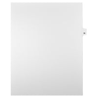 Mark Maker Legal Tabs - Letter Size - White - 1/25th cut - 25 tabs per package - 5 packages Pack - Number 33-White Single Tabs