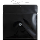 JAM Paper Plastic Envelopes with Button and String Tie Closure, Letter Booklet, 9.75 x 13, Black Poly, 108 Pack (218B1BLB)-Size: 9-3/4" x 13"
