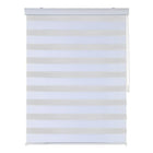 Modern Homes Sheer Shades with Metal Ball Chain, 40" x 84", White, (68109)-Layered Shade for Windows