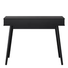 CorLiving Acerra 39"W Entryway Table/Desk - Black-Full-depth peek-a-boo storage