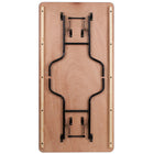 Flash Furniture 36" x 72" Rectangular Wood Folding Banquet Table with Clear Coated Finished Top-.75" Thick Plywood Core