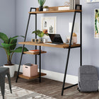 Sauder 43"W North Avenue Desk - Sindoori Mango- Sturdy, 1" thick top and shelves for durability