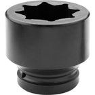 Gray Tools 1-7/8" X 1" Drive, 8 Point Standard Length, Impact Socket-Size: 1 7/8"
